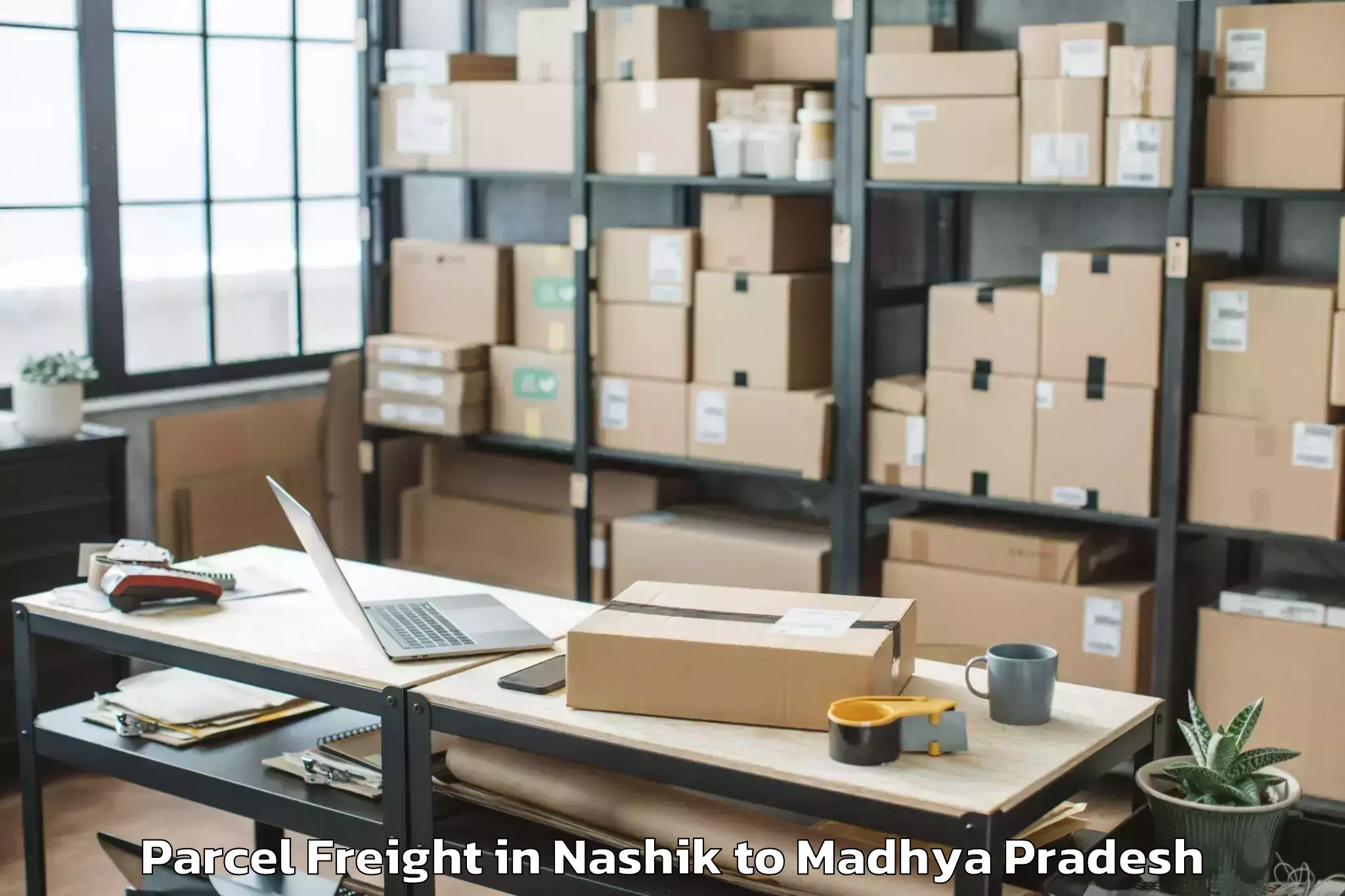 Book Nashik to Bijawar Parcel Freight Online